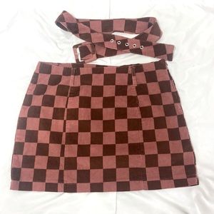Checkered Skirt